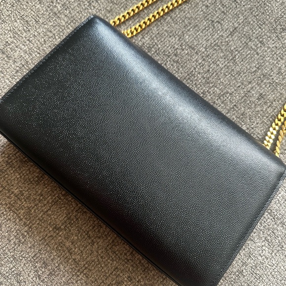 Yves Saint Laurent Black Crossbody with Gold Chain - Picture 7 of 11